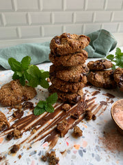 Chocolate chip oat cookies