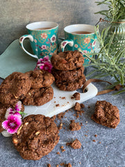 Double Chocolate Almond Cookies