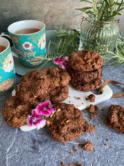 Double Chocolate Almond Cookies