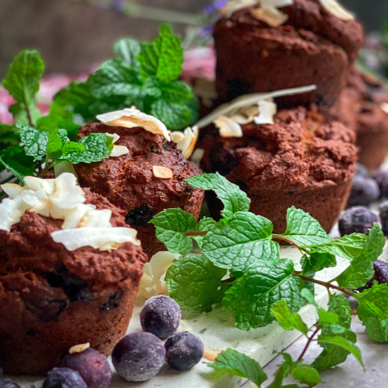 AIP blueberry and banana muffins