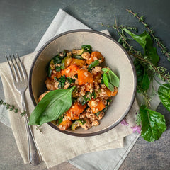 Chicken and Spinach Hash AIP